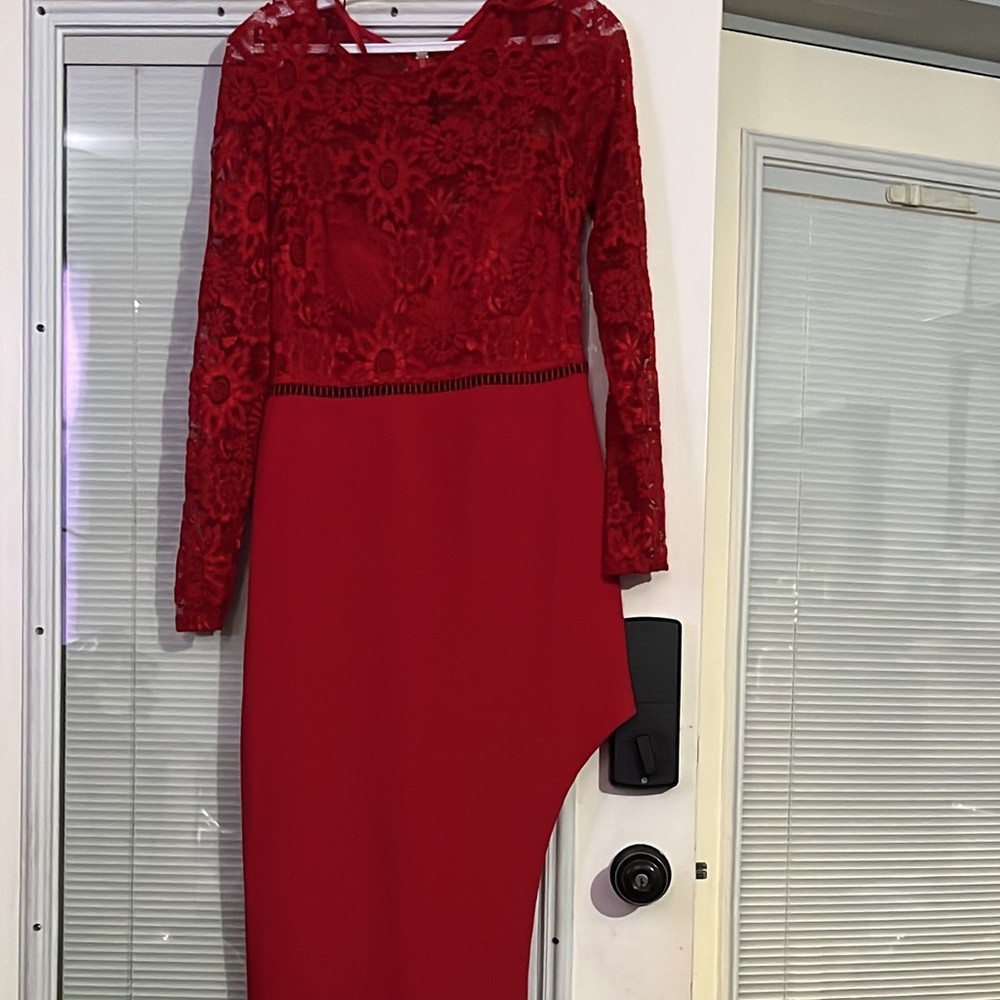 red dress